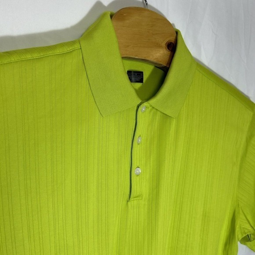 Mens Tiger Woods Polo Green Short Sleeve‎ Size Large